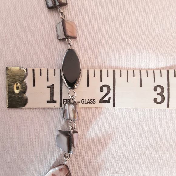 Multimedia Necklace Shell And Art Glass Multicolor Beads - Picture 6 of 7